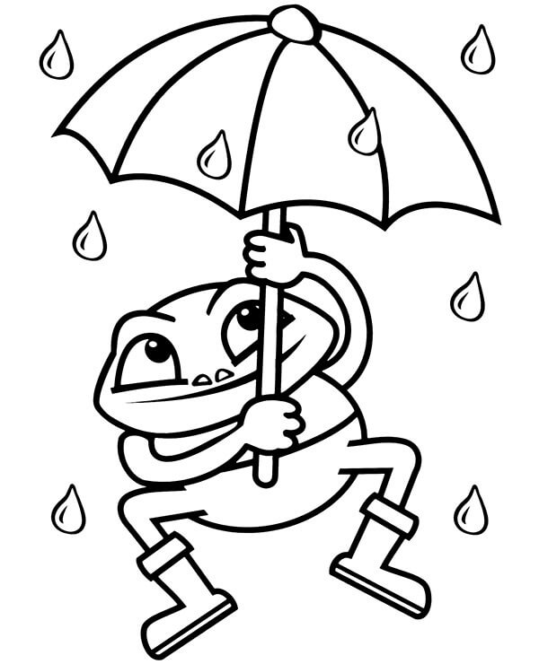 Desenhos de Chuva para Colorir