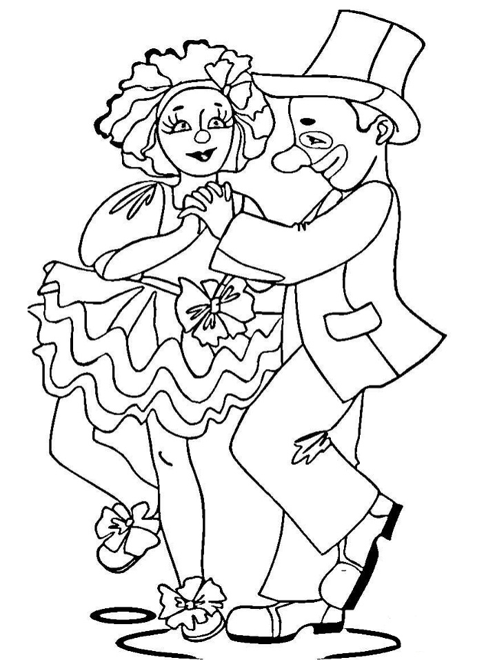 Desenho de Circo Pequeno para Imprimir Lápis de Cor e Pintar