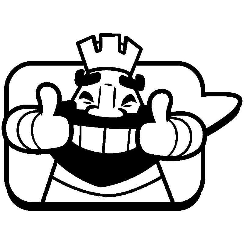 Desenho de Clash Royale Bonito para Colorir Pdf e Pintar