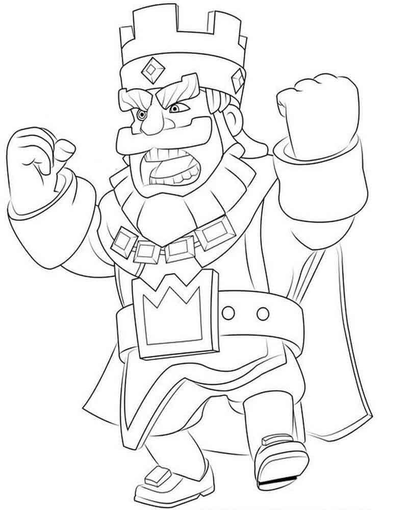 Desenho de Clash Royale Colorido para Colorir Pdf e Pintar