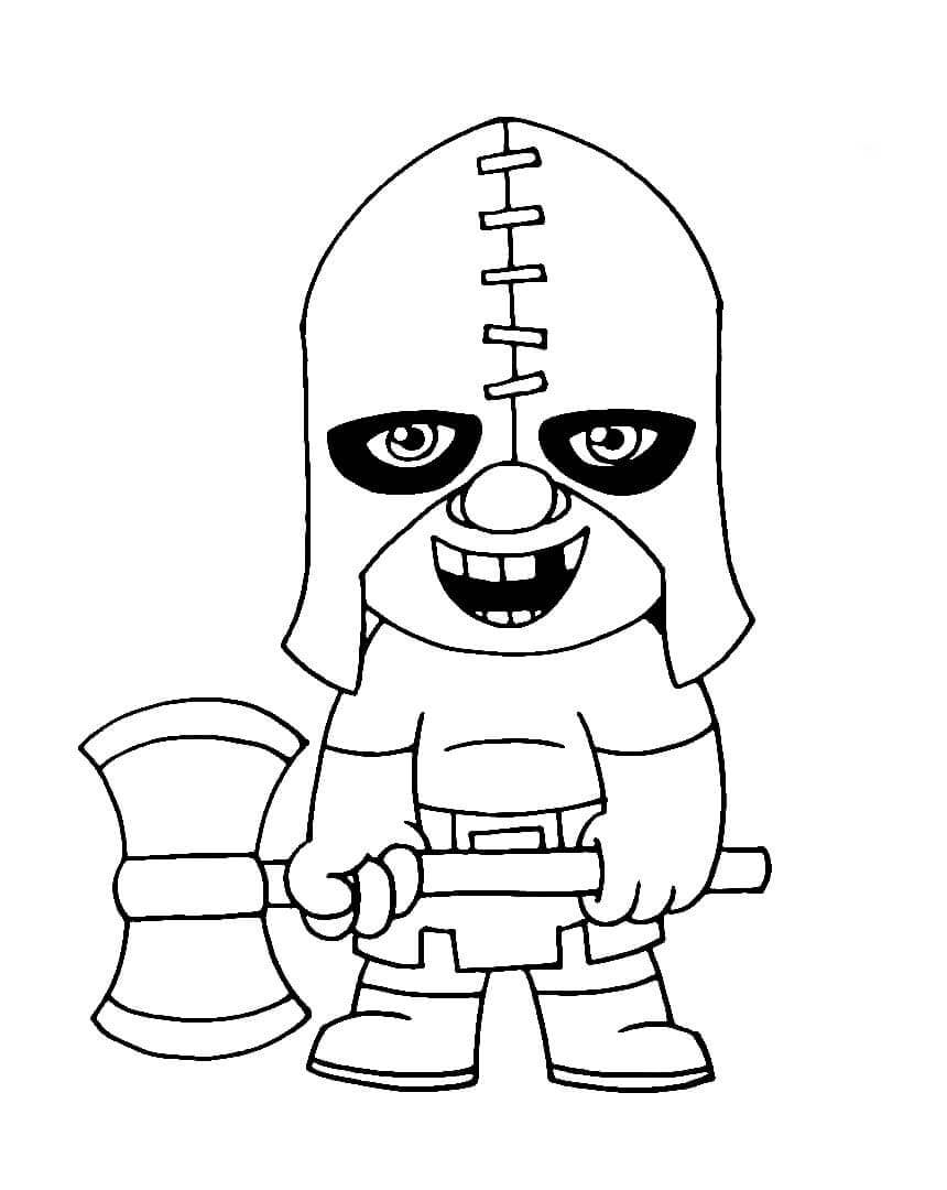 Desenho de Clash Royale com Arqueira para Imprimir e Pintar