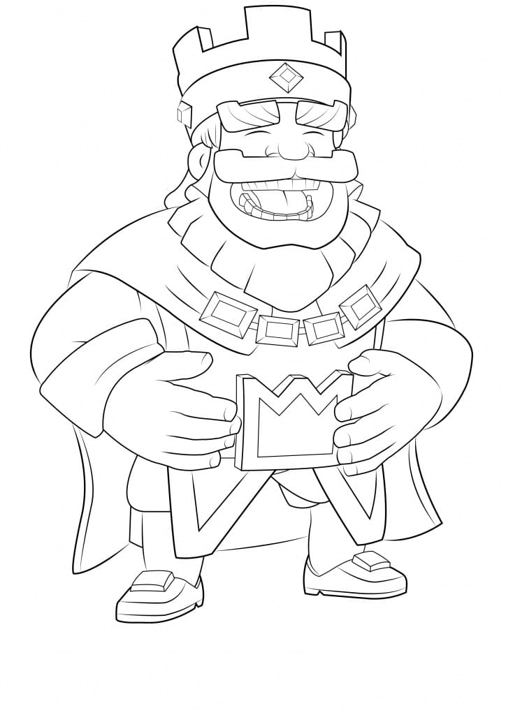Desenho de Clash Royale para Colorir Pdf e Pintar