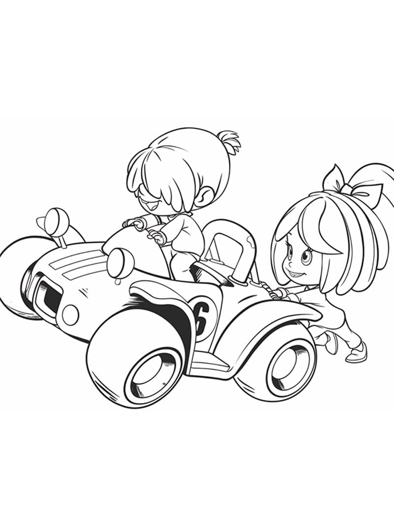 Desenhos de Cleo e Cuquin para Colorir