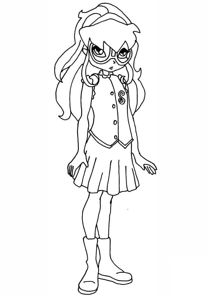 Desenho de Stella da Clube Winx Simples para Imprimir Lápis de Cor e Pintar