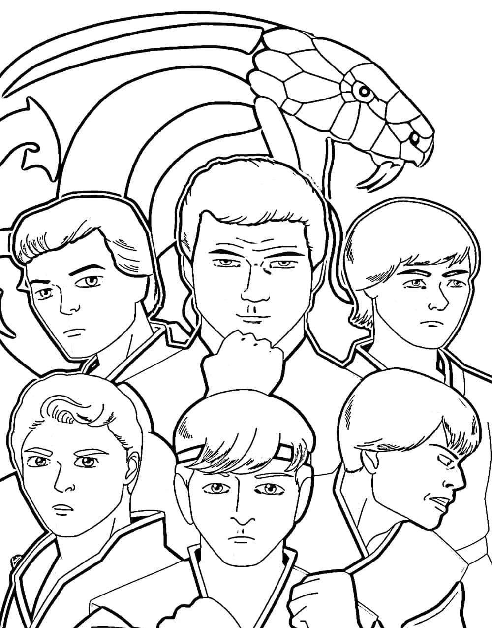 Desenhos de Cobra Kai para Colorir