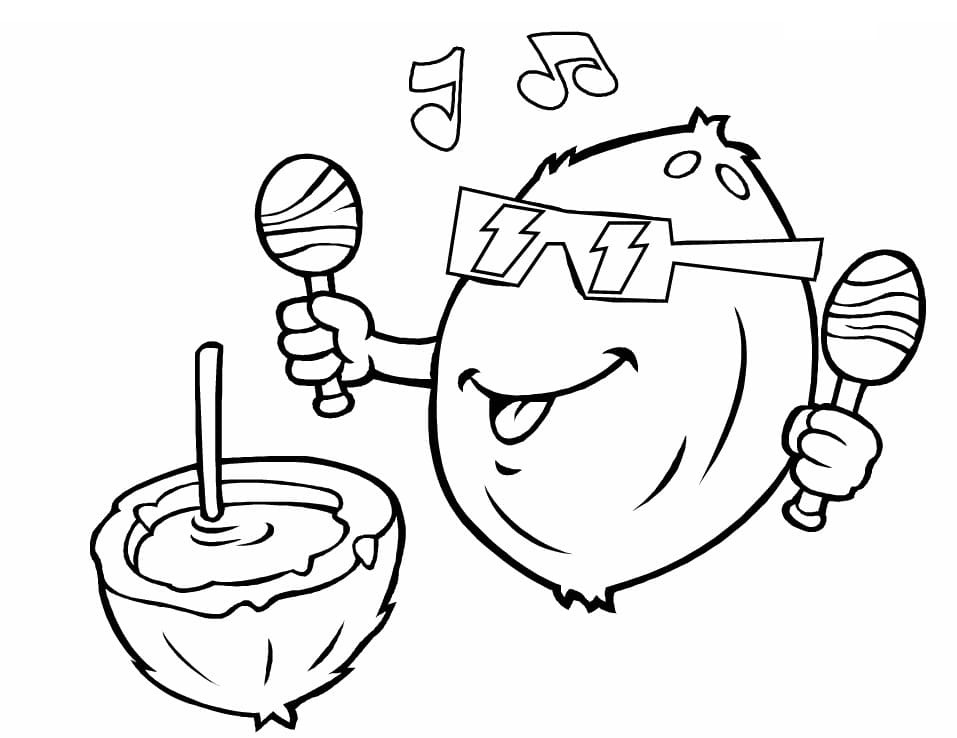 Desenho de Coço Pequeno para Imprimir Lápis de Cor e Pintar