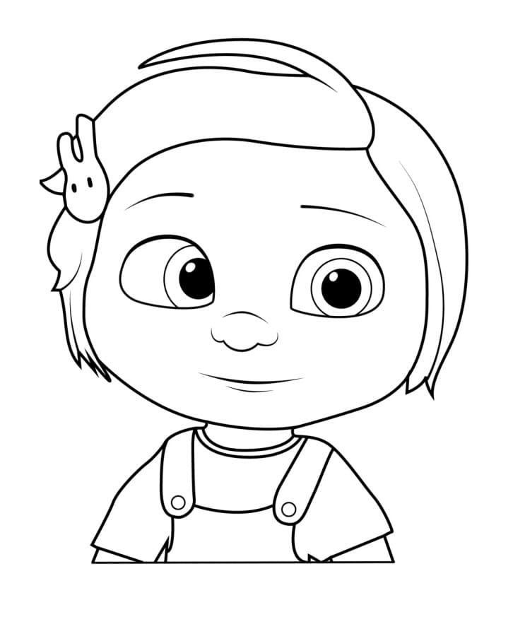 Desenho de Foto de Cocomelon para Colorir e Pintar