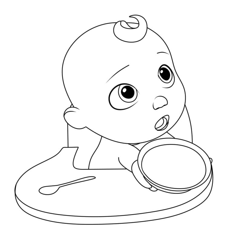 Desenho de Imagem de Cocomelon para Colorir e Pintar