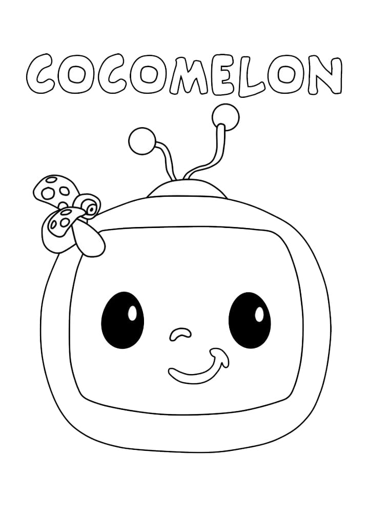 Desenho de Cocomelon Fofo para Colorir Pdf e Pintar