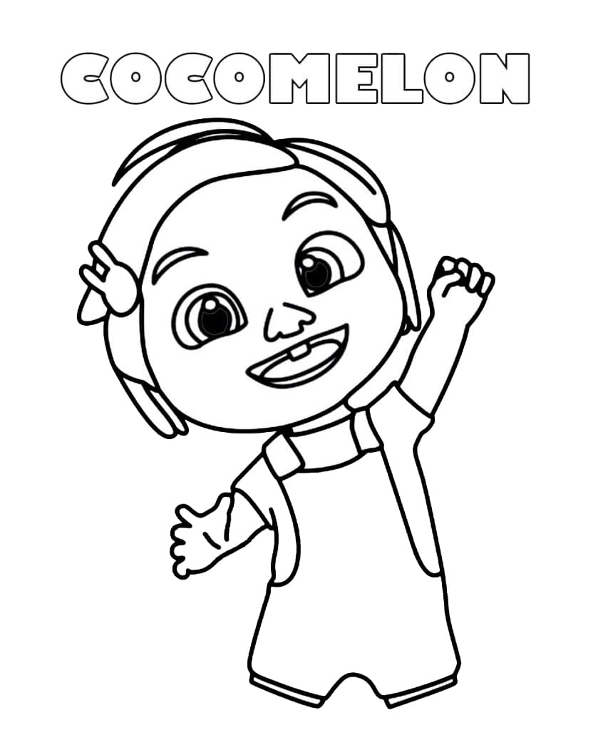 Desenho de Cocomelon Imprimivel Download e Pintar