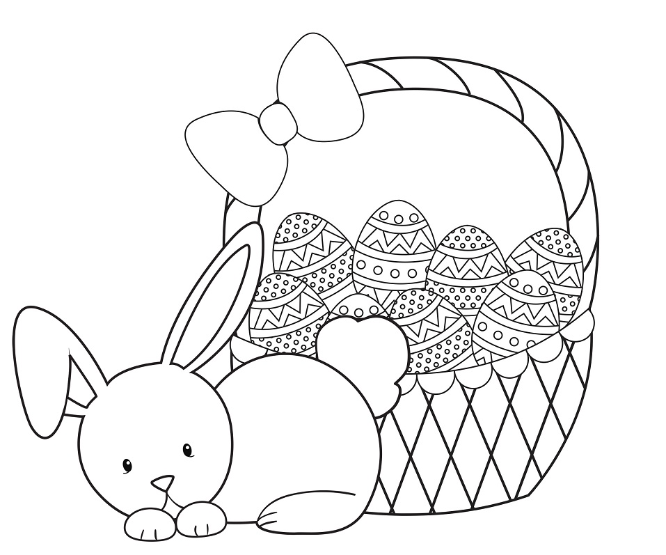 Desenho de Coelho Download Pdf para Colorir e Pintar