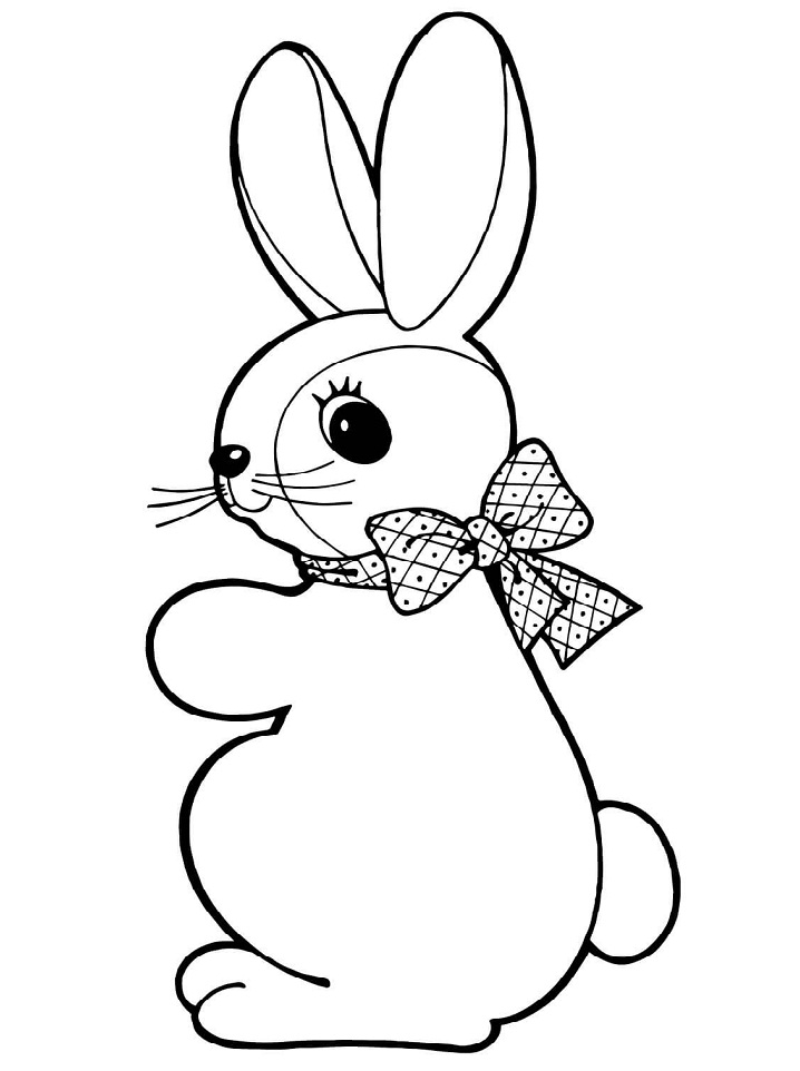 Desenho de Coelho Imprimivel Pdf para Imprimir e Pintar