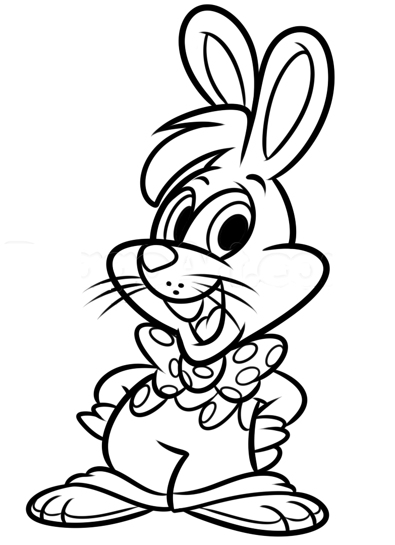 Desenho de Coelho para Imprimir Download e Pintar