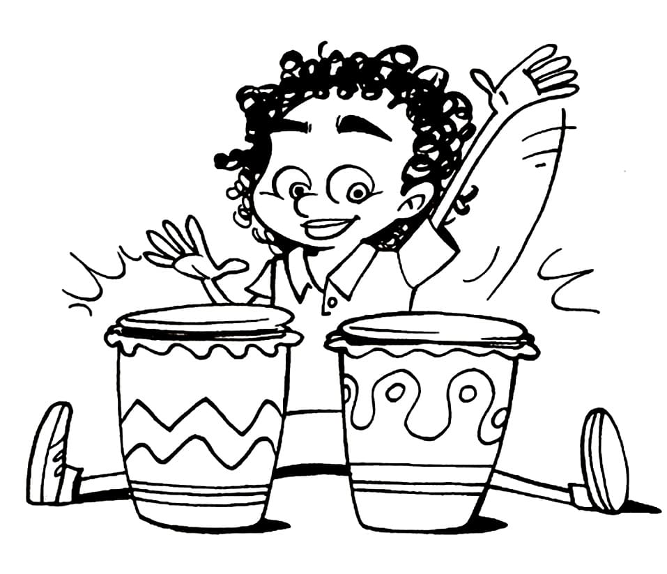 Desenho de Consciência Negra Grátis para Colorir e Pintar