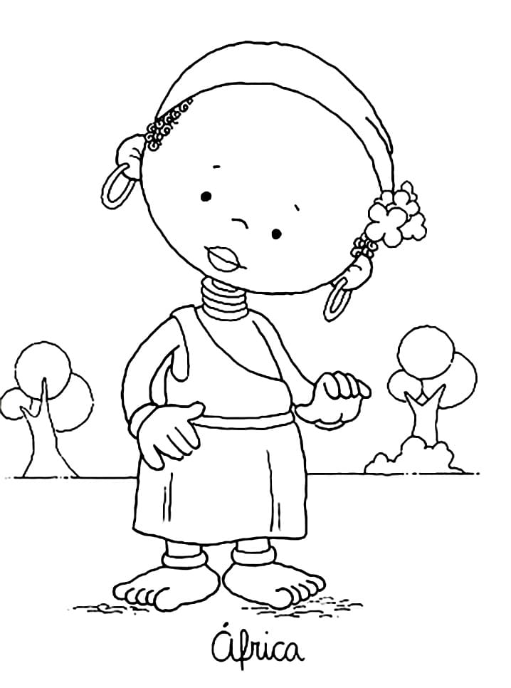 Desenho de Consciência Negra Imprimivel para Colorir e Pintar