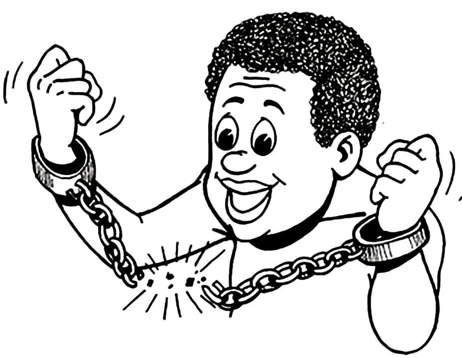 Desenho de Consciência Negra para Colorir Imprimivel e Pintar