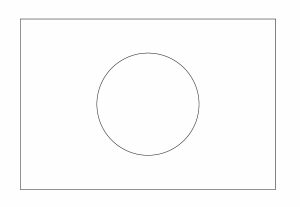 Desenho Bandeira do Japão Copa do Mundo para Colorir 300×207