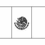 Desenho Bandeira do México da Copa do Mundo para Colorir 150×150