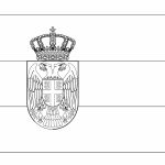 Desenho Bandeira Servia Copa do Mundo para Colorir 150×150