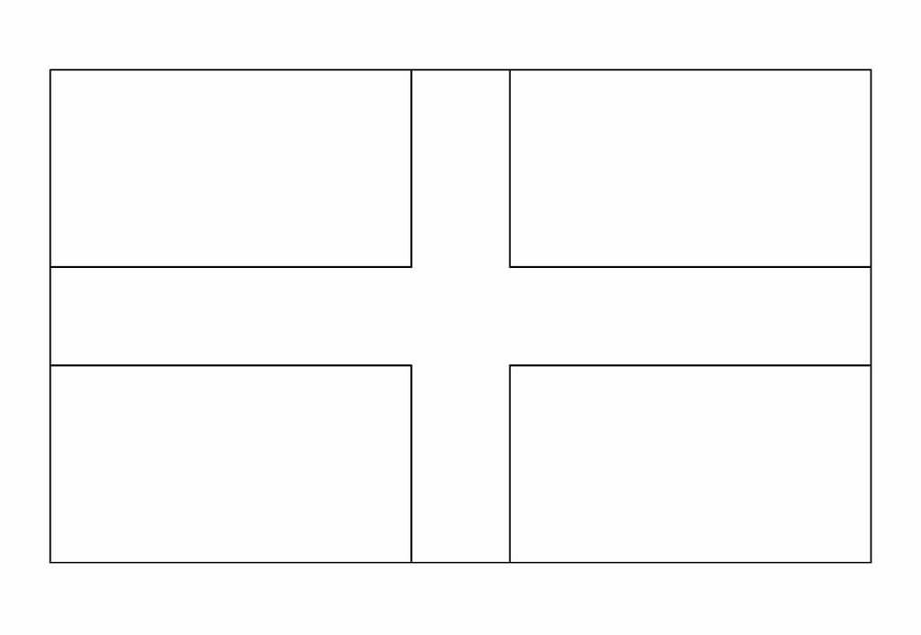 Desenho da Copa do Mundo Bandeira da Inglaterra para Colorir 1024×706