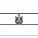 Desenho da Copa do Mundo Bandeira do Egito para Colorir 150×150