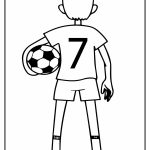 Desenho da Copa do Mundo Camisa Sete para Colorir 150×150