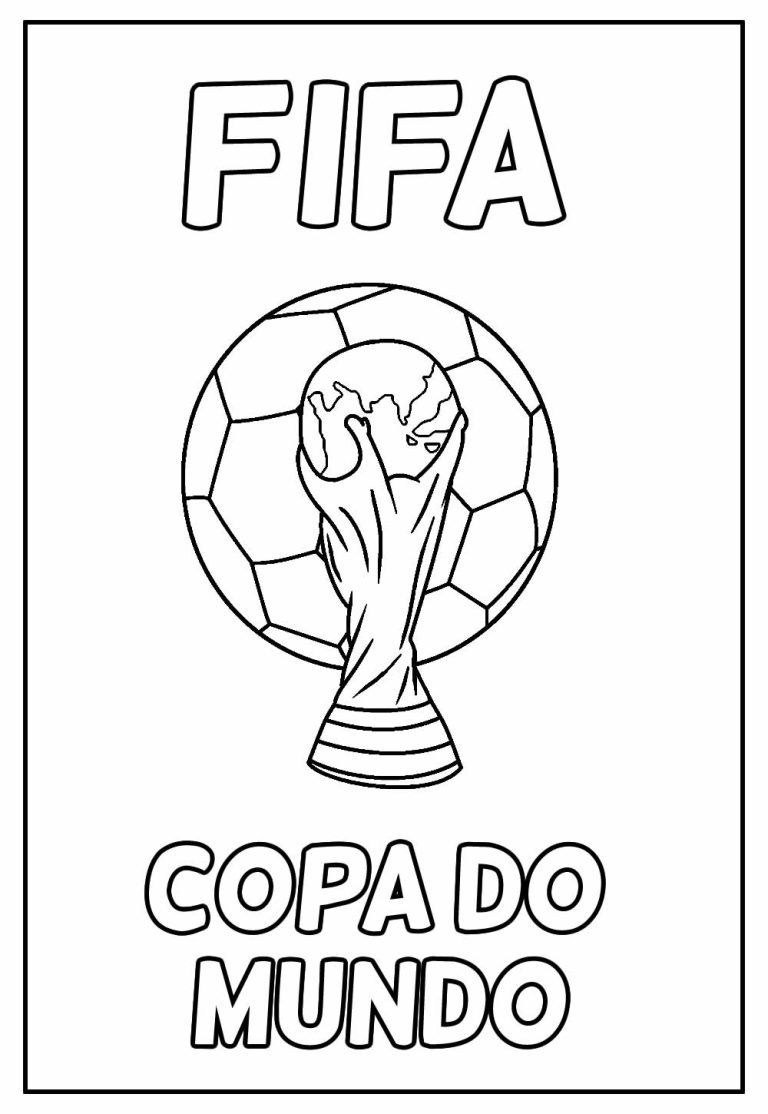Desenho da Copa do Mundo para Colorir 26 768×1114