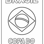 Desenho do Brasil na Copa do Mundo para Colorir 150×150