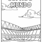Desenho em Pdf Estádio da Copa do Mundo para Colorir 150×150