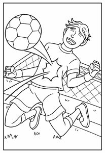 Desenho Jogador Habilidoso da Copa do Mundo para Colorir 207×300