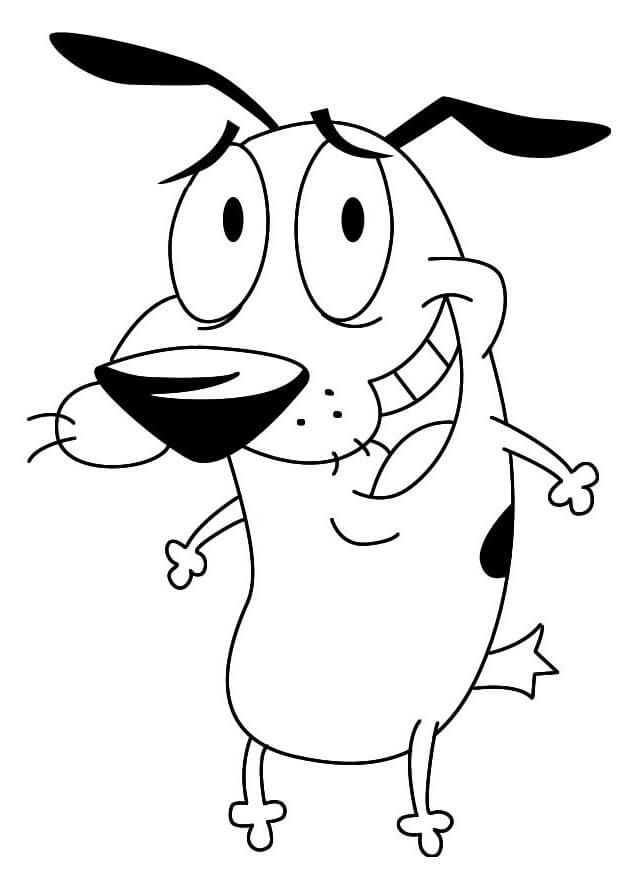Desenho de Coragem o Cão Covarde com Eustacio Imprimivel Download e Pintar