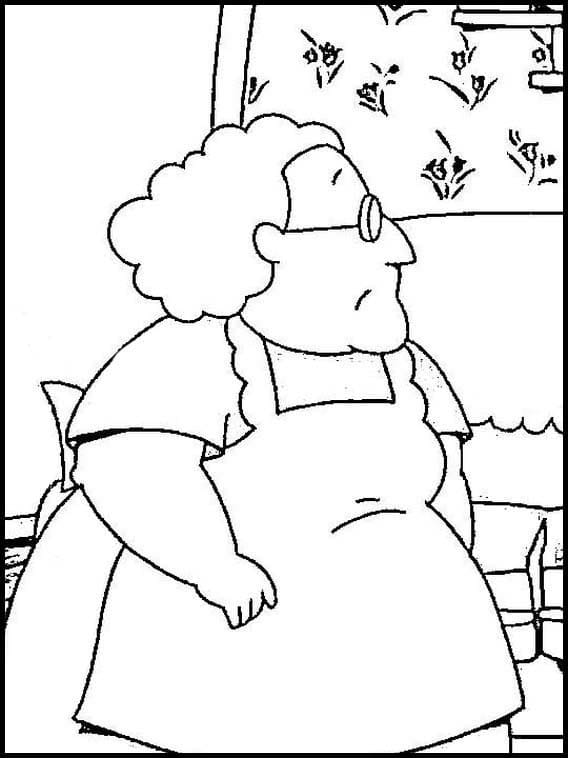 Desenho Imprimivel da Muriel Bagge para Colorir e Pintar