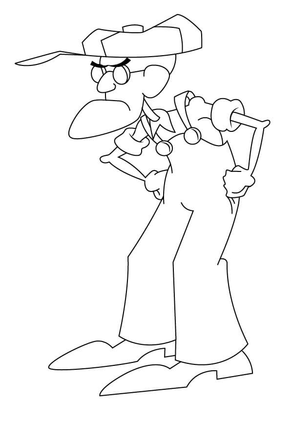 Desenho para Colorir Eustace Bagge e Pintar