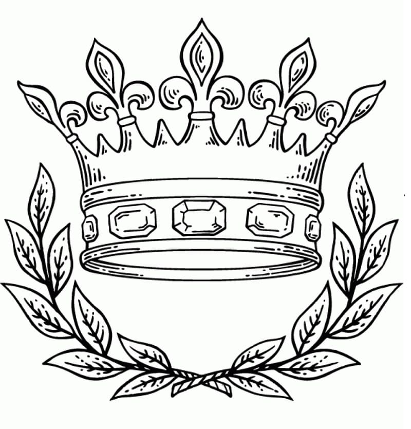Desenho de Corôa para Pintar Giz de Cera