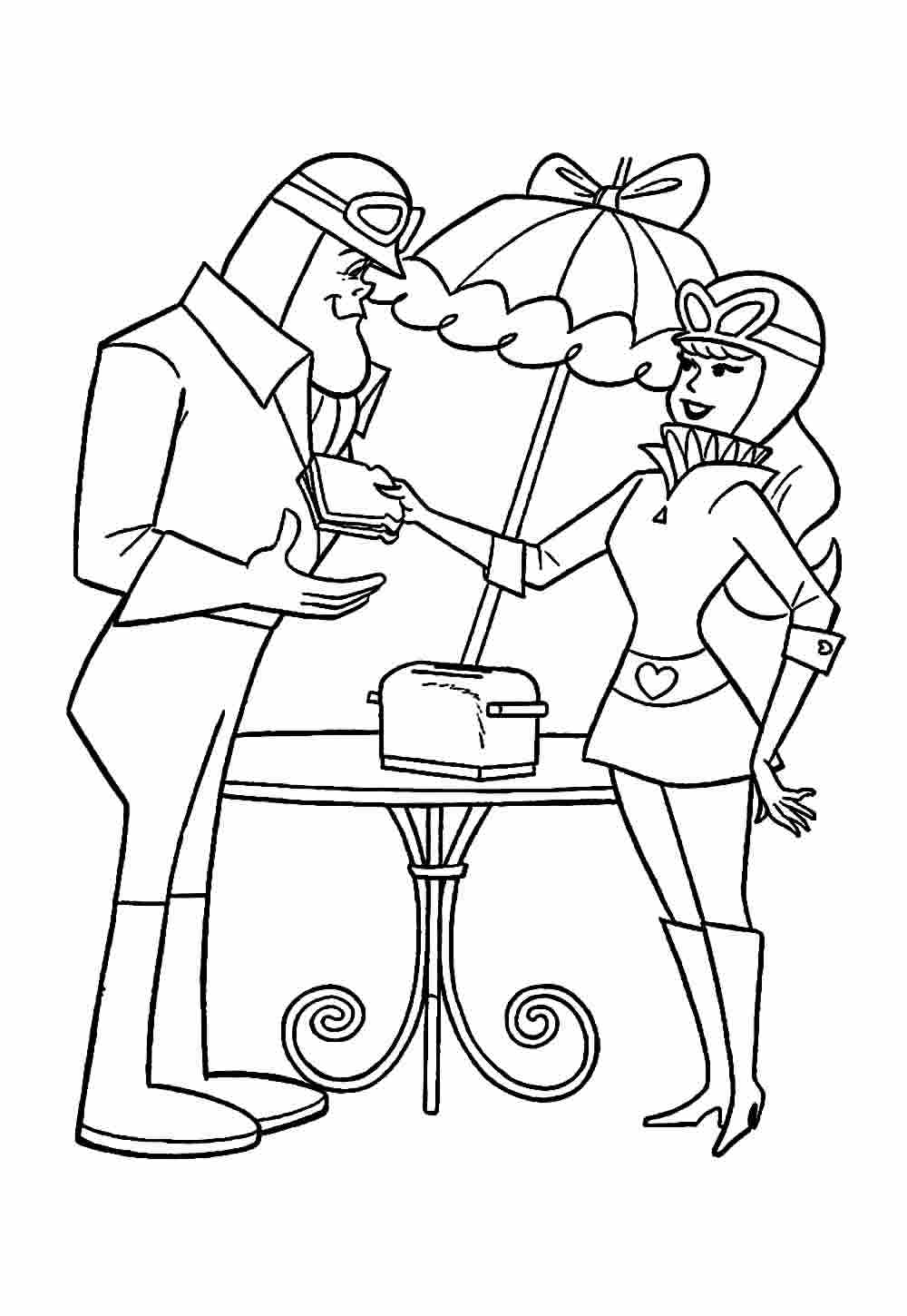 Desenho de Corrida Maluca Fofa para Colorir Pdf e Pintar