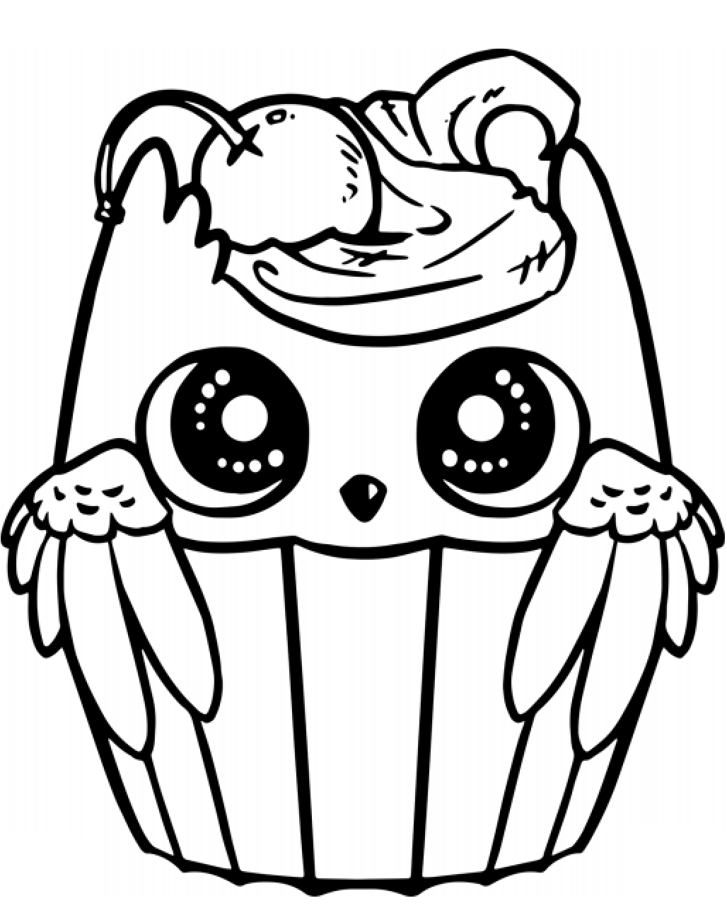 Desenho de Coruja Voando para Colorir e Pintar