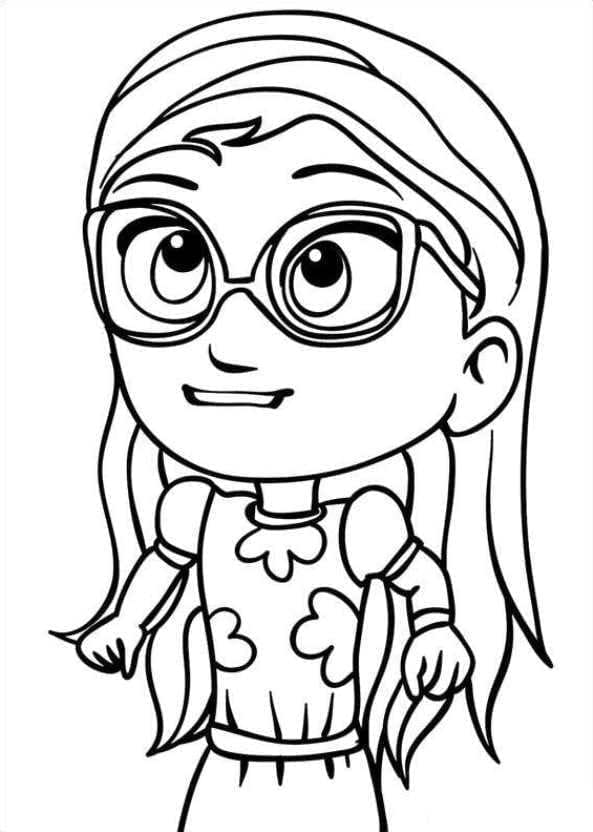 Desenho de Corujita Amaya para Colorir