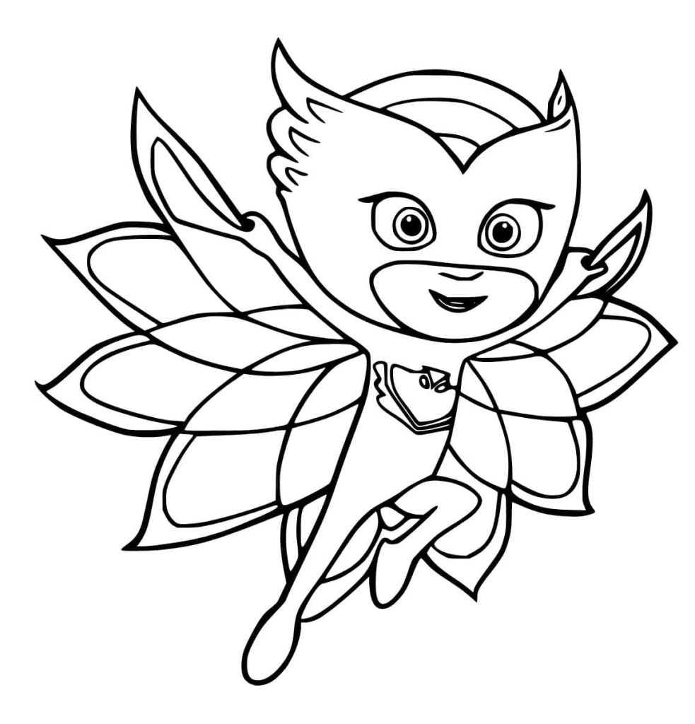 Desenho de Corujita Feliz para Colorir