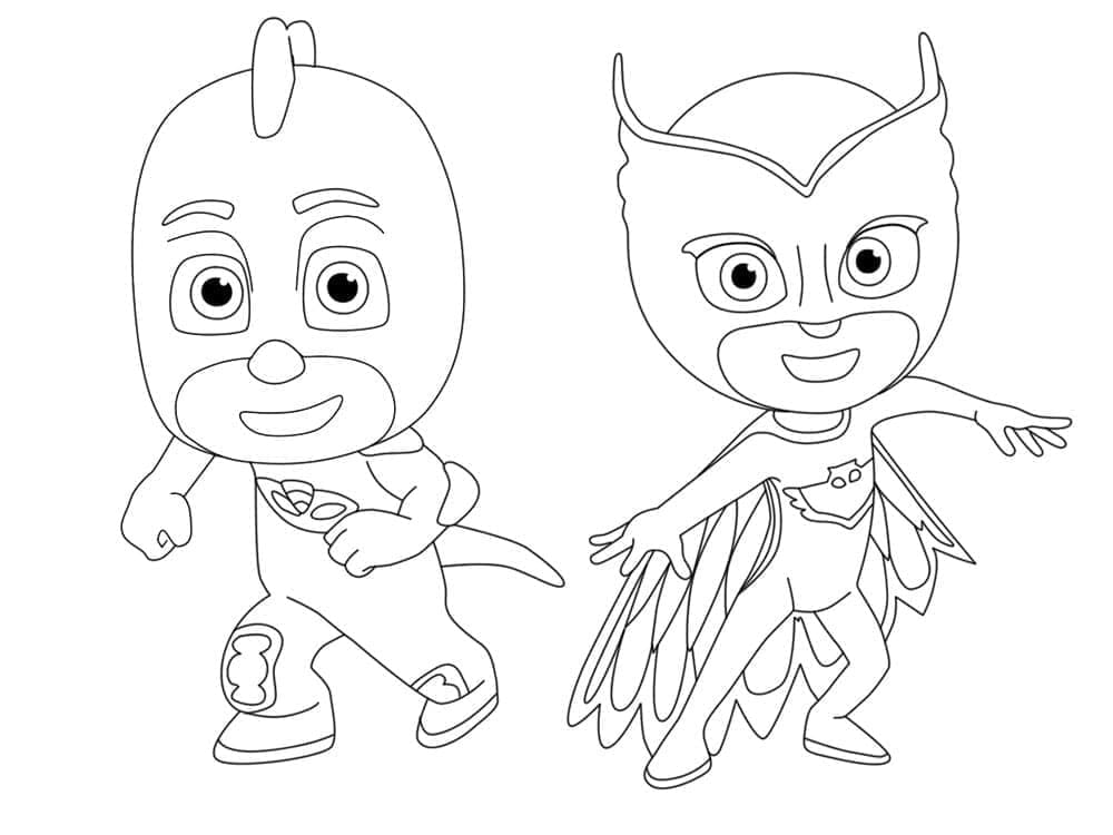 Desenhos de Corujita Pj Masks para Colorir