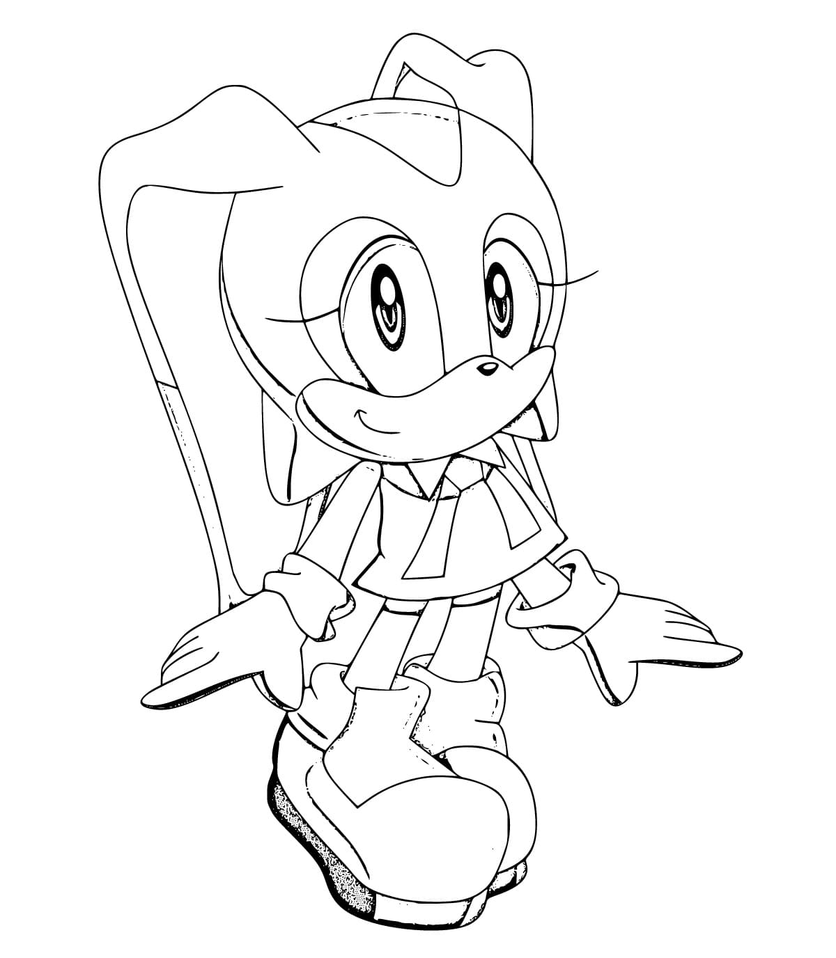 Desenhos de Cream The Rabbit Sonic para Colorir