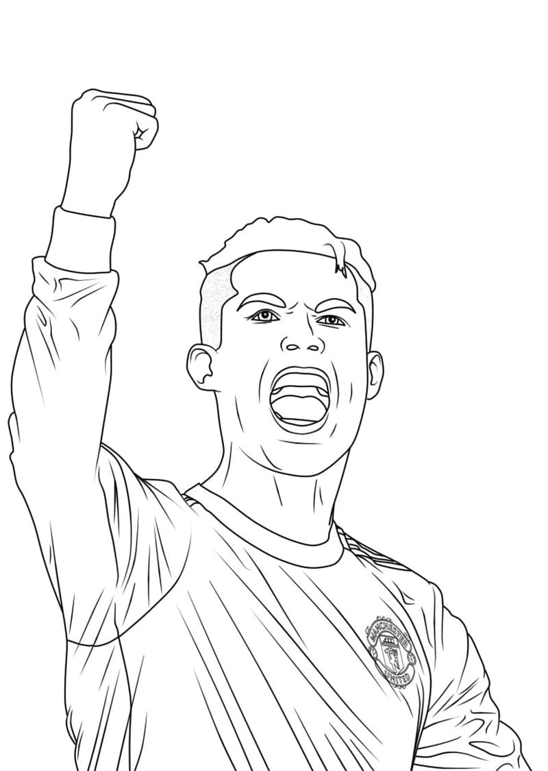 Desenho de Incrível Ronaldo para Colorir e Pintar