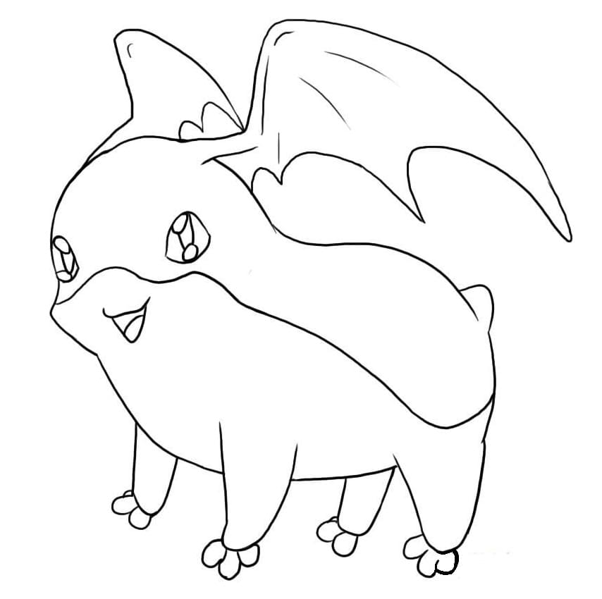 Desenho de Patamon para Crianças para Colorir e Pintar