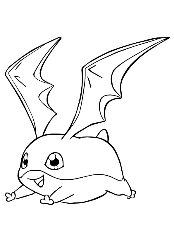 Desenho de Patamon para Colorir Grátis em Pdf e Pintar