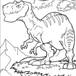 Desenho de Alossauro de Desenho Animado para Colorir 150×150