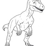 Desenho de Alossauro de Jurassic World para Colorir 150×150