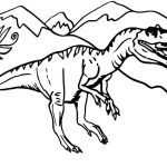 Desenho de Alossauro Grátis para Colorir 150×150