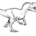 Desenho de Alossauro Grátis para Crianças para Colorir 150×150