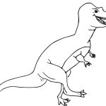 Desenho de Alossauro Hilariante para Colorir 150×150