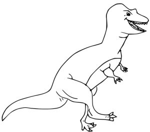 Desenho de Alossauro Hilariante para Colorir 300×263