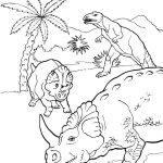 Desenho de Dinossauro Alossauro Grátis para Crianças para Colorir 150×150